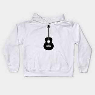 Acoustic guitar silhouette Kids Hoodie